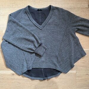 Blu Pepper Charcoal V-Neck Sweater